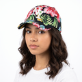 Thrifted New York Summer Hibiscus Print Baseball Cap (54cm) | 10562