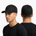 Thrifted Flexfit by Yupoong Minimalist Black Cap (56-57 cm) |10698