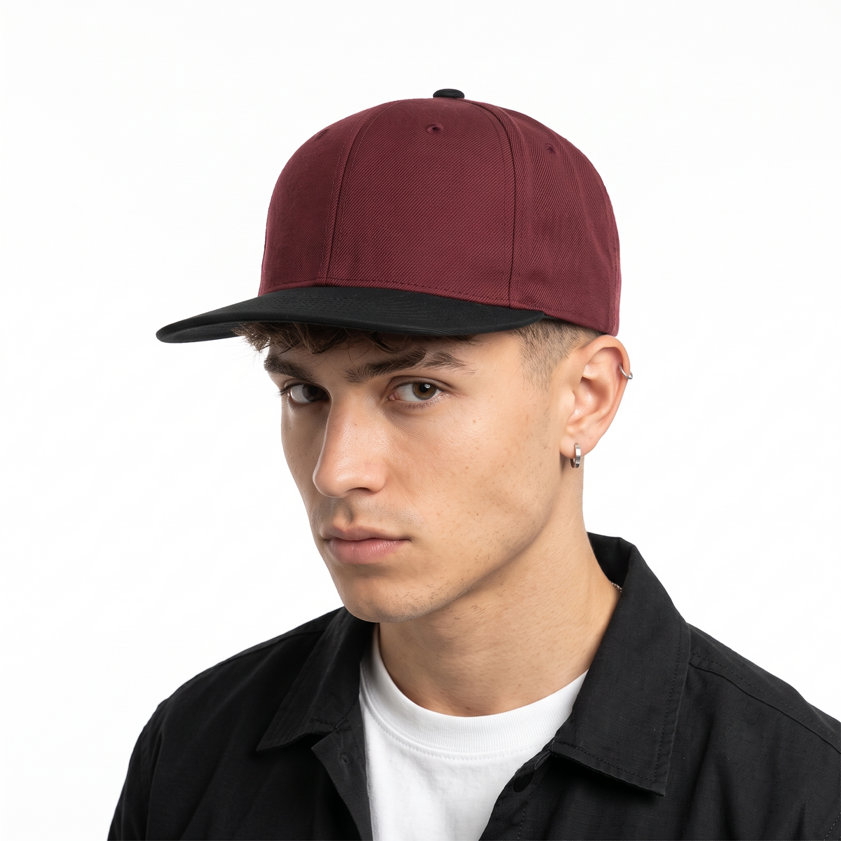 Thrifted State of Wow Minimalist Flat Brim Cap (57-58cm) | 10568