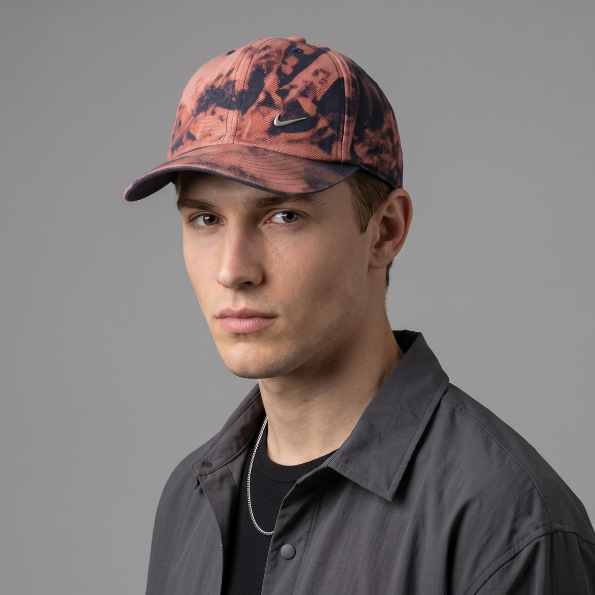 Thrifted Nike Orange & Black Mini Swoosh Cap (57cm) | 10450