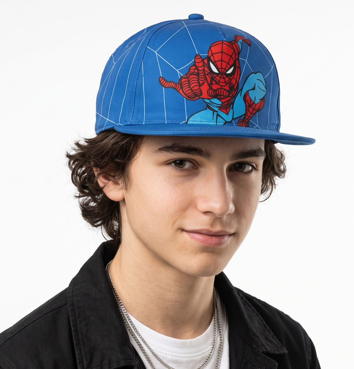 Thrifted Spider-Man Graphic Youth Baseball Hat (51-52cm) | 10610