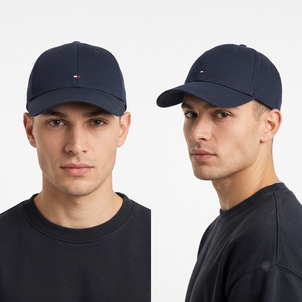 Thrifted Tommy Hilfiger Navy Cotton Strapback Cap (57-59 cm) |10700