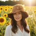 Vintage-Style Occasion Hat with Pearl & Rhinestone Details