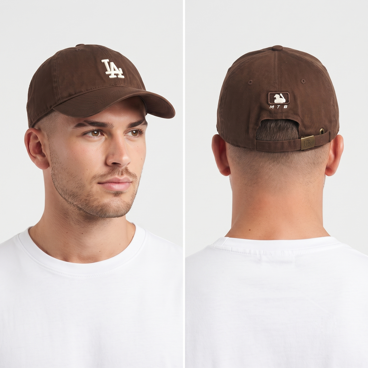 Thrifted Cara Park Brown LA Strapback Cap (58-60 cm) | 10279
