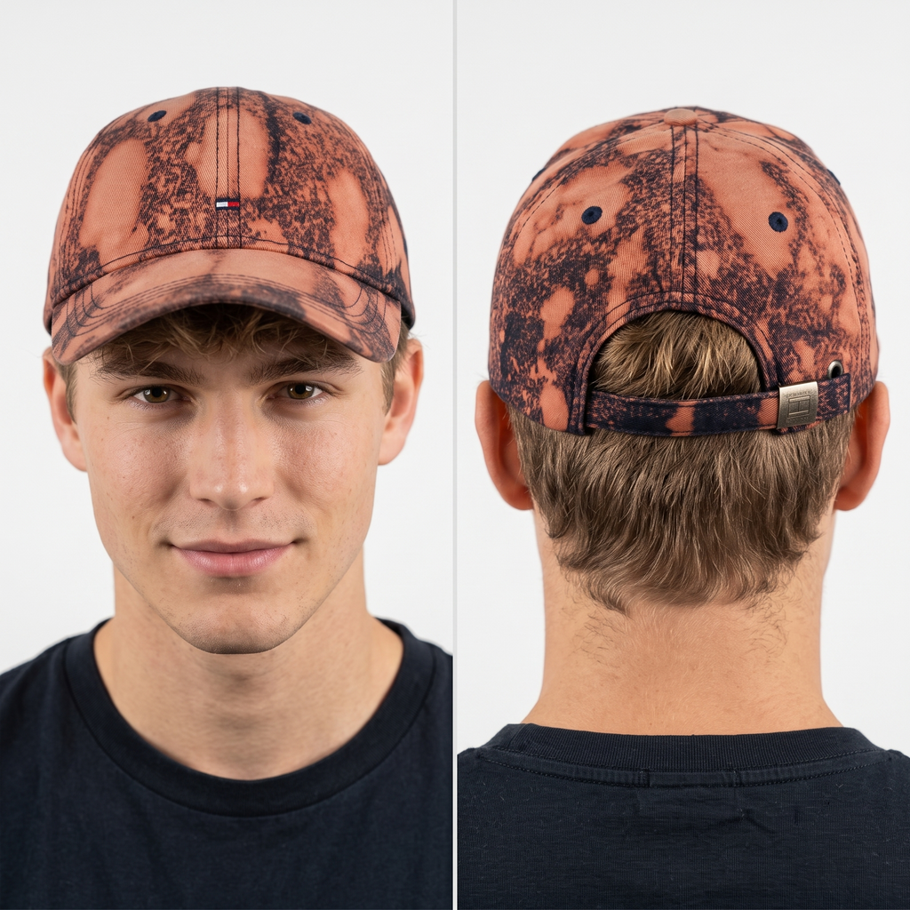 Thrifted Tommy Hilfiger Bleached Baseball Cap (58-60cm) | 10376