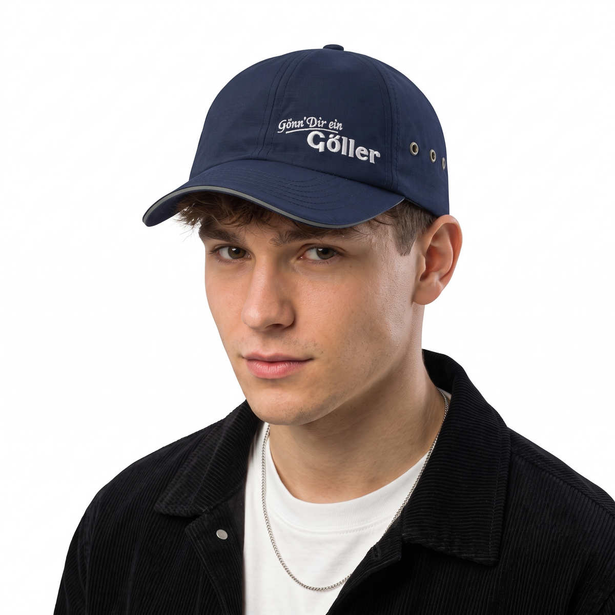 Thrifted German Brewery Navy Blue Baseball Hat (57-58cm) | 10566