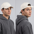 Thrifted Beige Blank Hat by H&M - 6-Panel Adjustable Cap 56-58cm | 10995