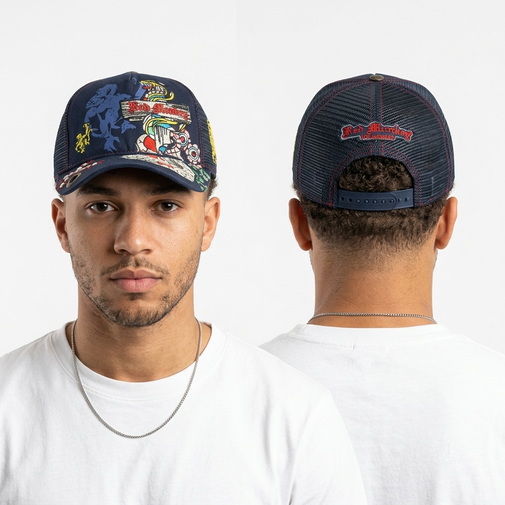 Thrifted Red Monkey Torry Pendergrass Snapback Cap (56-57cm)  | 10615