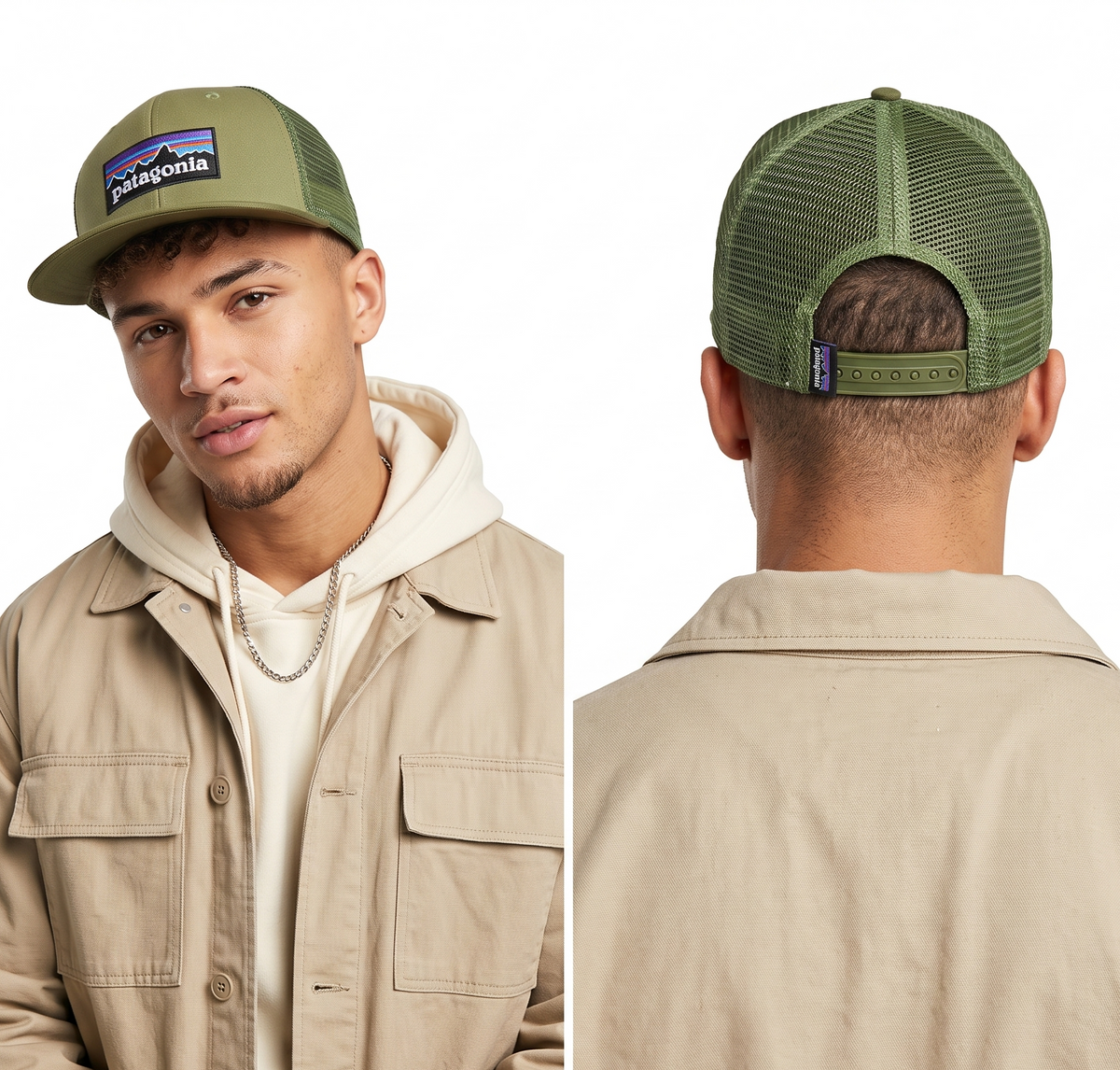 Thrifted Patagonia Organic Cotton Green Snapback Cap (57-58cm) | 10506