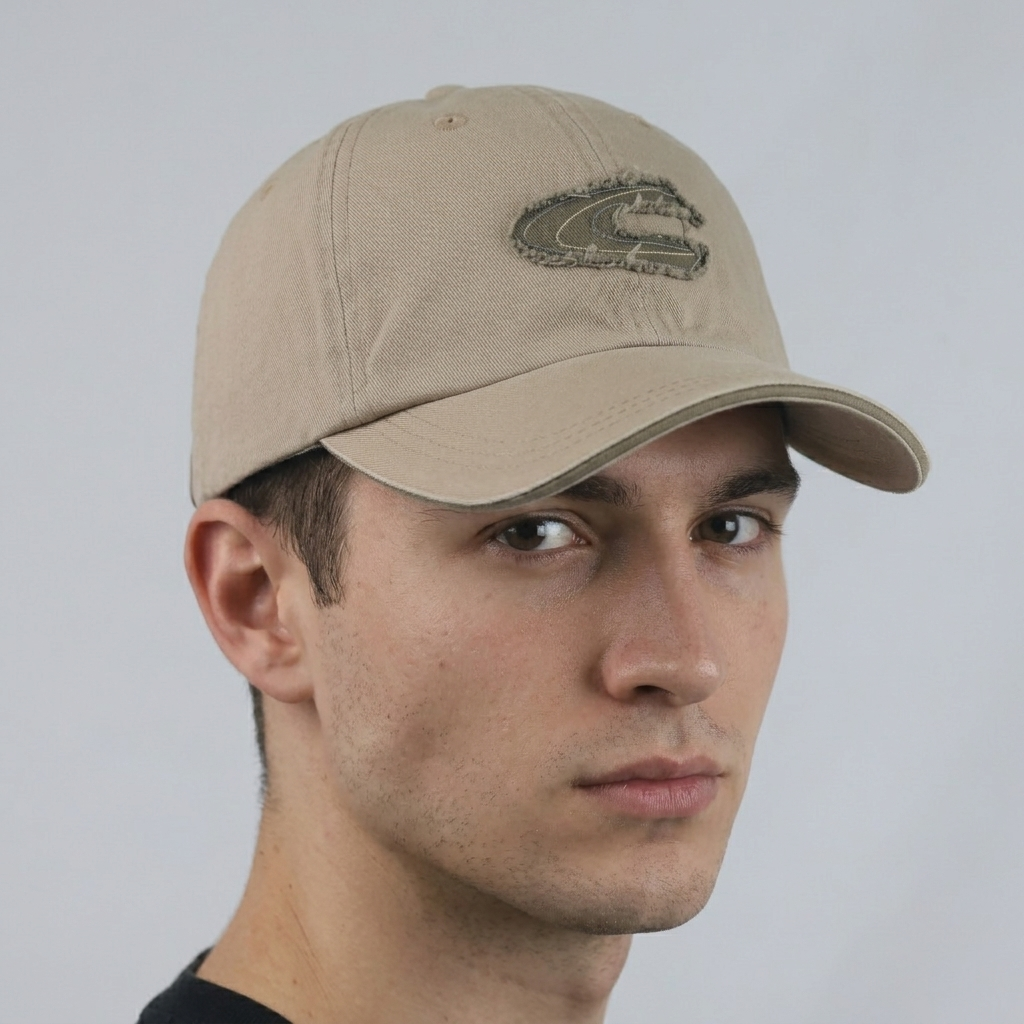 Thrifted Camel Active Beige Cotton Strapback Cap (57-58 cm) | 10718