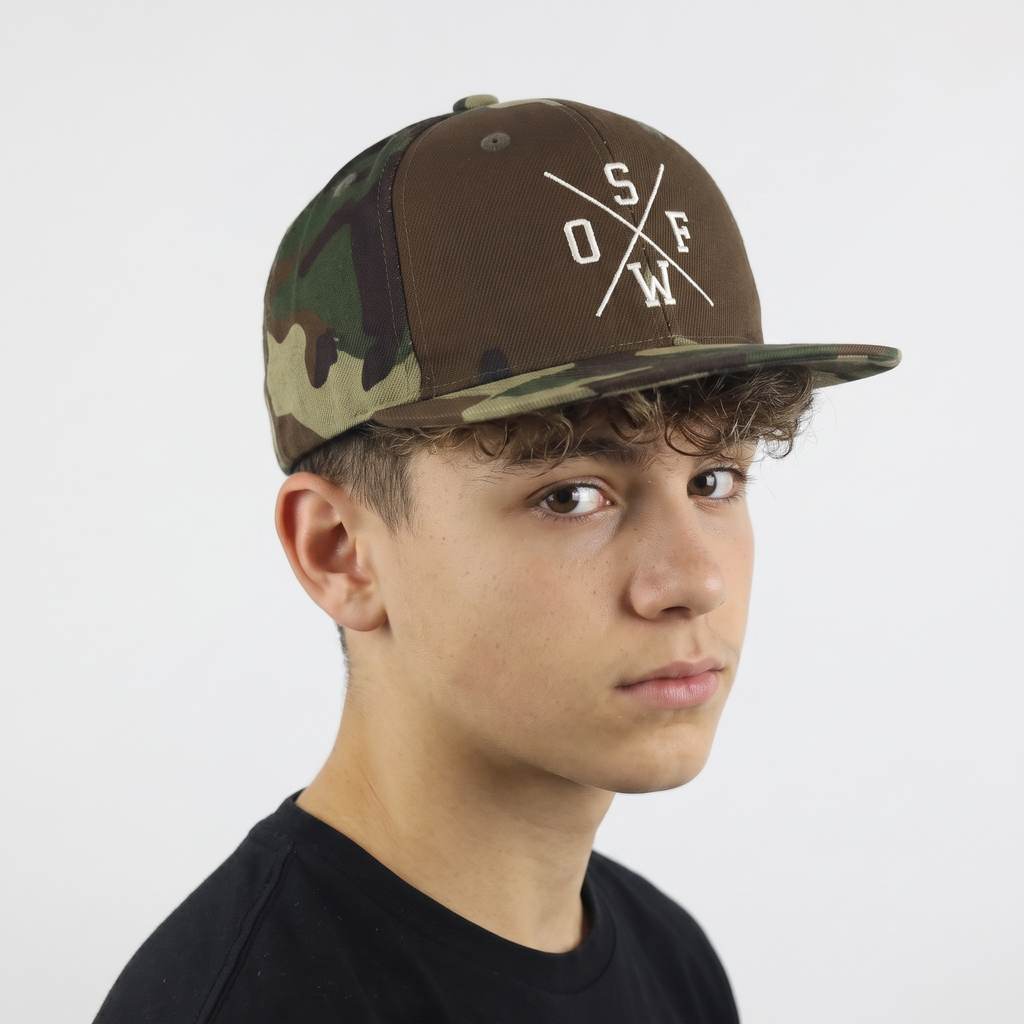 Thrifted State of Wow Camouflage Cap (52-54cm) |10399