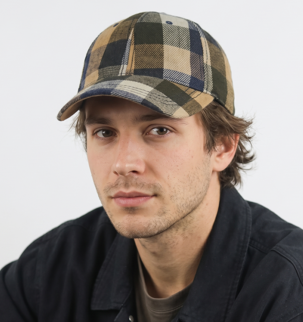 Thrifted  H&M L.O.G.G. Plaid Pattern Strapback Cap (Size 57–59 cm) | 10864