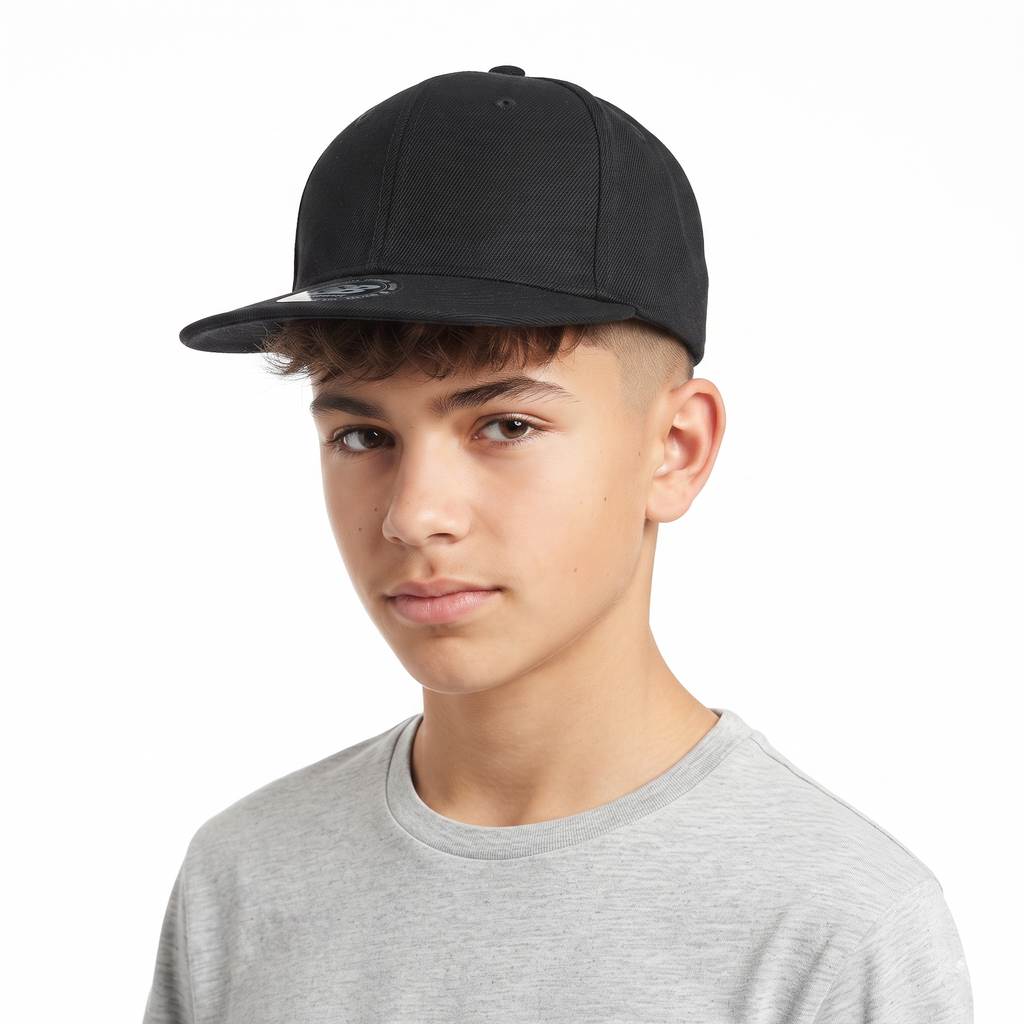 thrifted Minimalist Black Premium Snapback Cap | Size: 54–55 cm | 10074