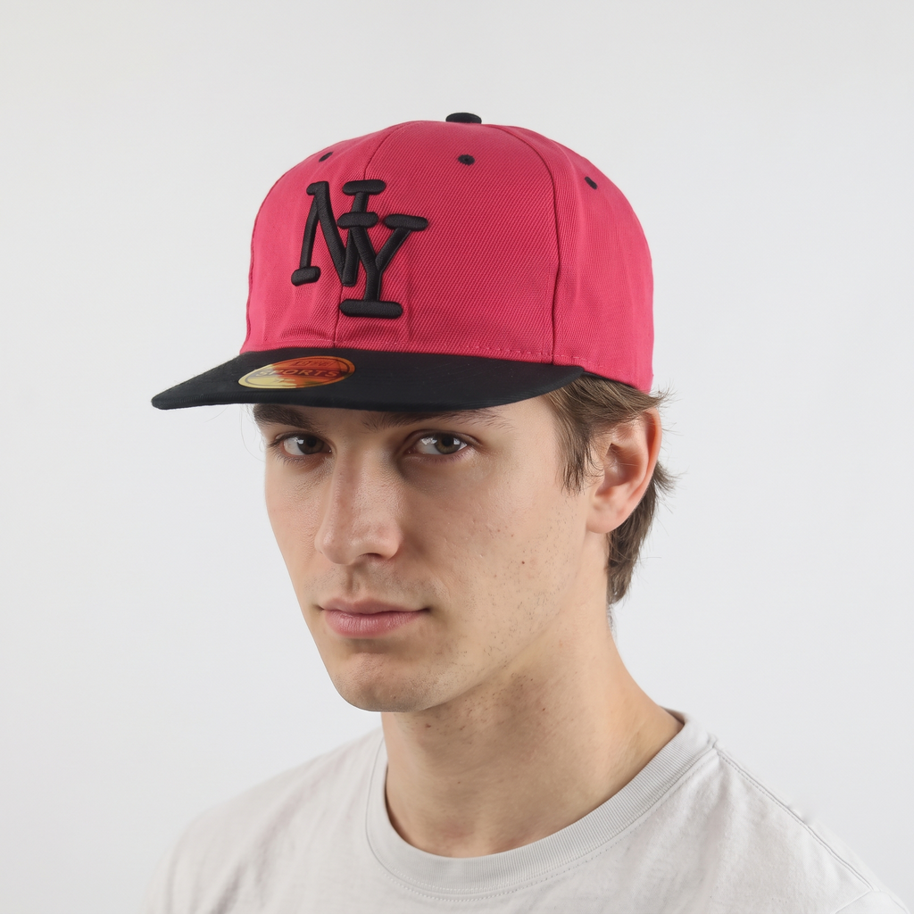 Thrifted NY Sports Two-Tone Pink Snapback Cap (57-58 cm) | 10744