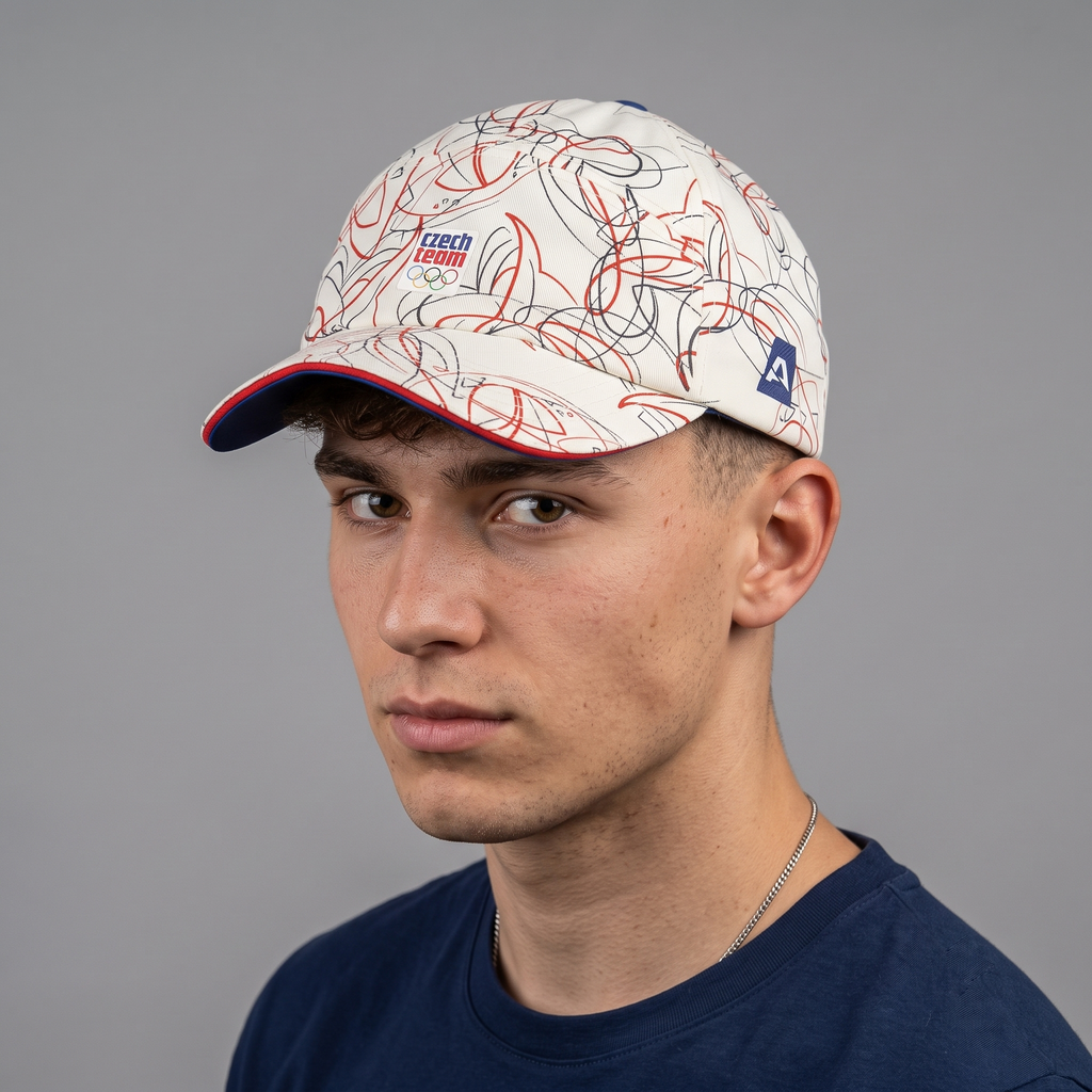 Thrifted NWT Czech Olympic Team Alpine Pro White Strapback Hat (57-58cm) | 10597