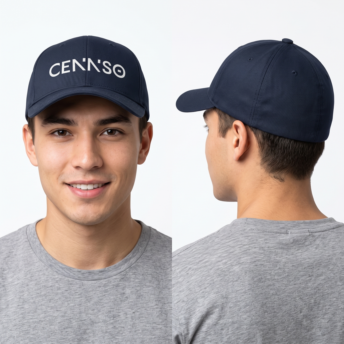 Thrifted Yupoong Flexfit Navy Stretch Hat (57-59cm) | 10582