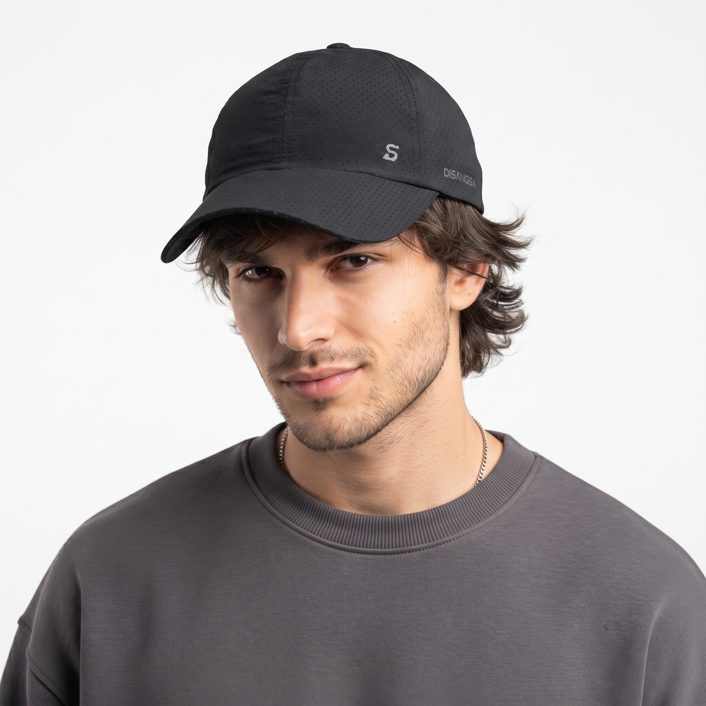 thrifted Minimalist Black Disangsa Sport Cap (58-60 cm) | 10344