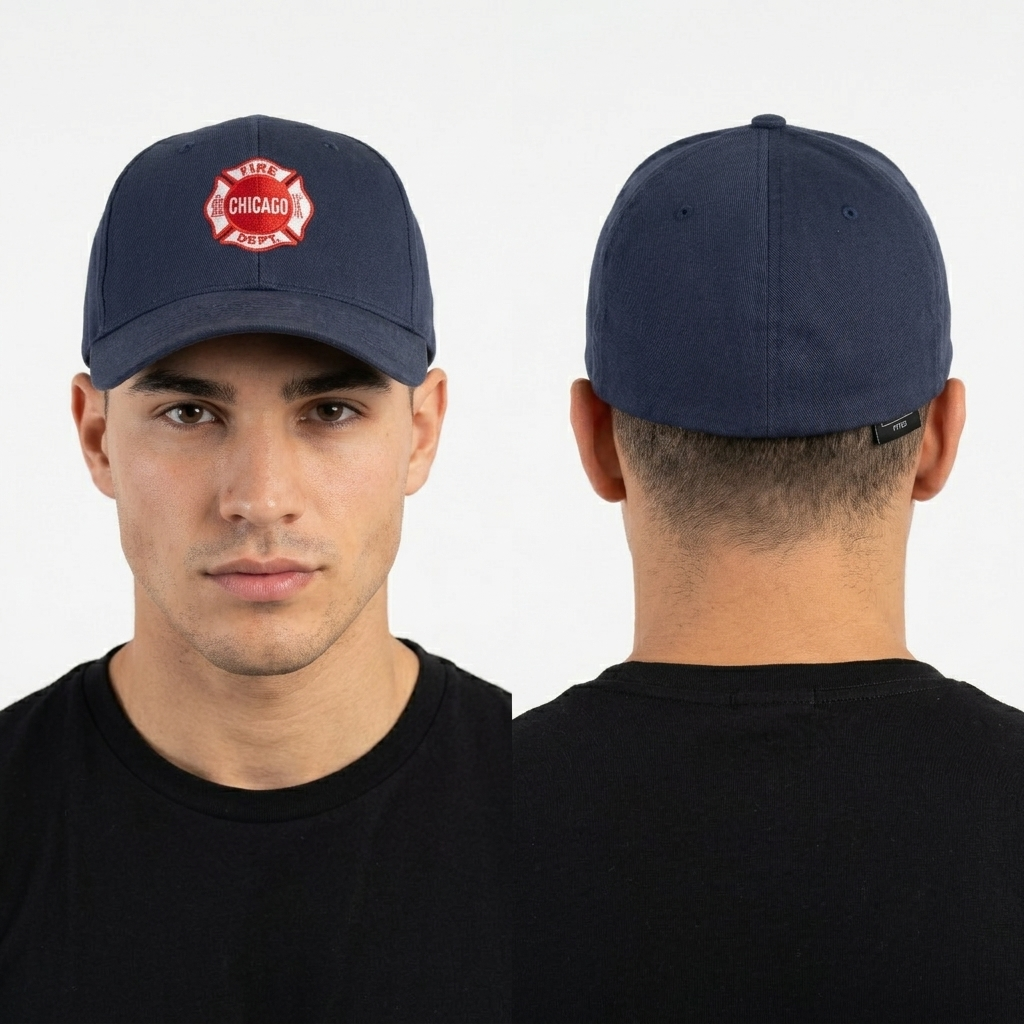 Thrifted Flexfit by Yupoong Chicago Fire Dept Cap (59-60 cm) |10696