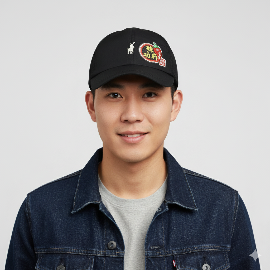 Quirky "Kung Fu" Polo Cap