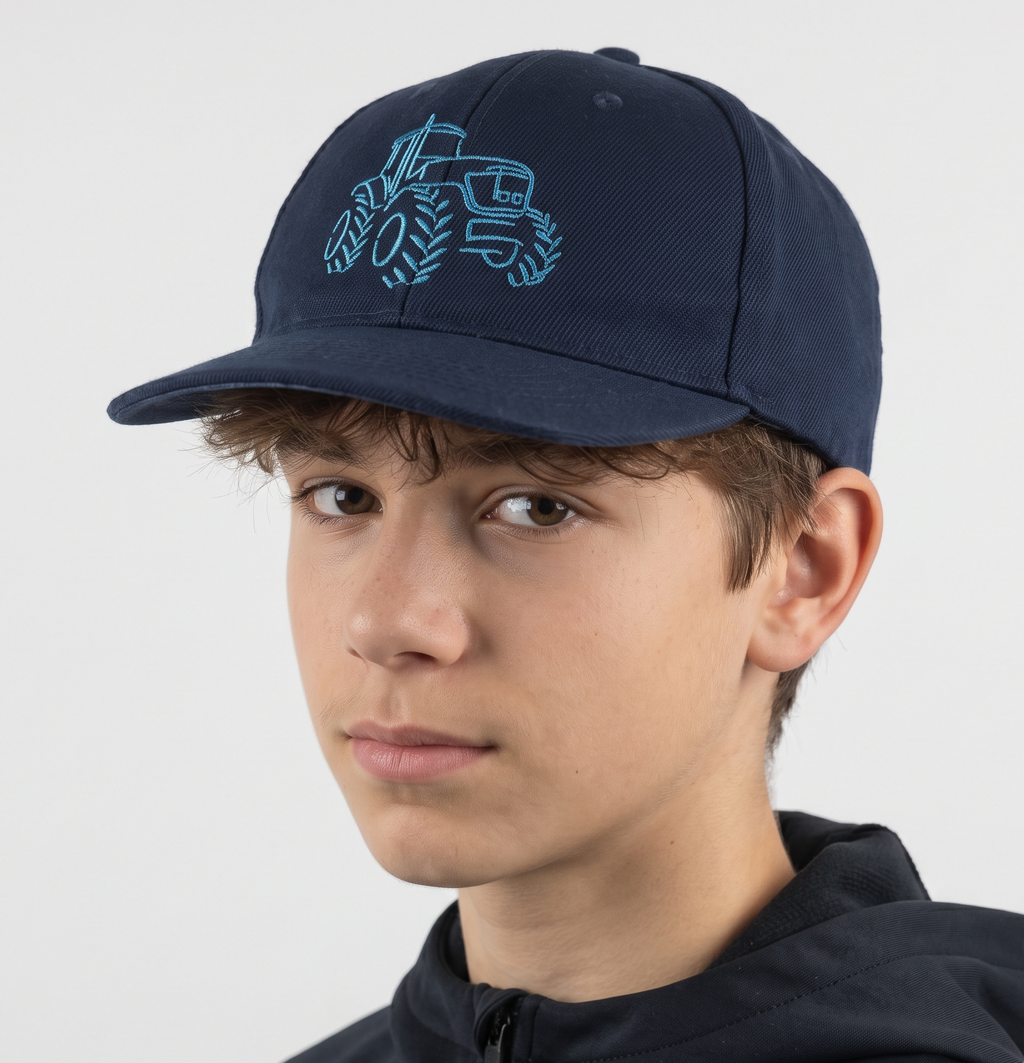 Thrifted Atlantis Master Italia Navy Tractor Snapback Cap (53-54 cm) | 10761