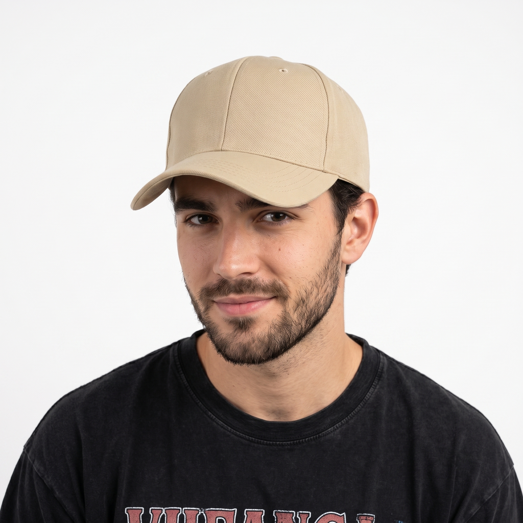 thrifted Casual Everyday Plain Tan Strapback Hat (58-60 cm) | 10335
