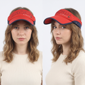 thrifted Retro Macaw Sports Adjustable Athletic Sun Visor | 10353