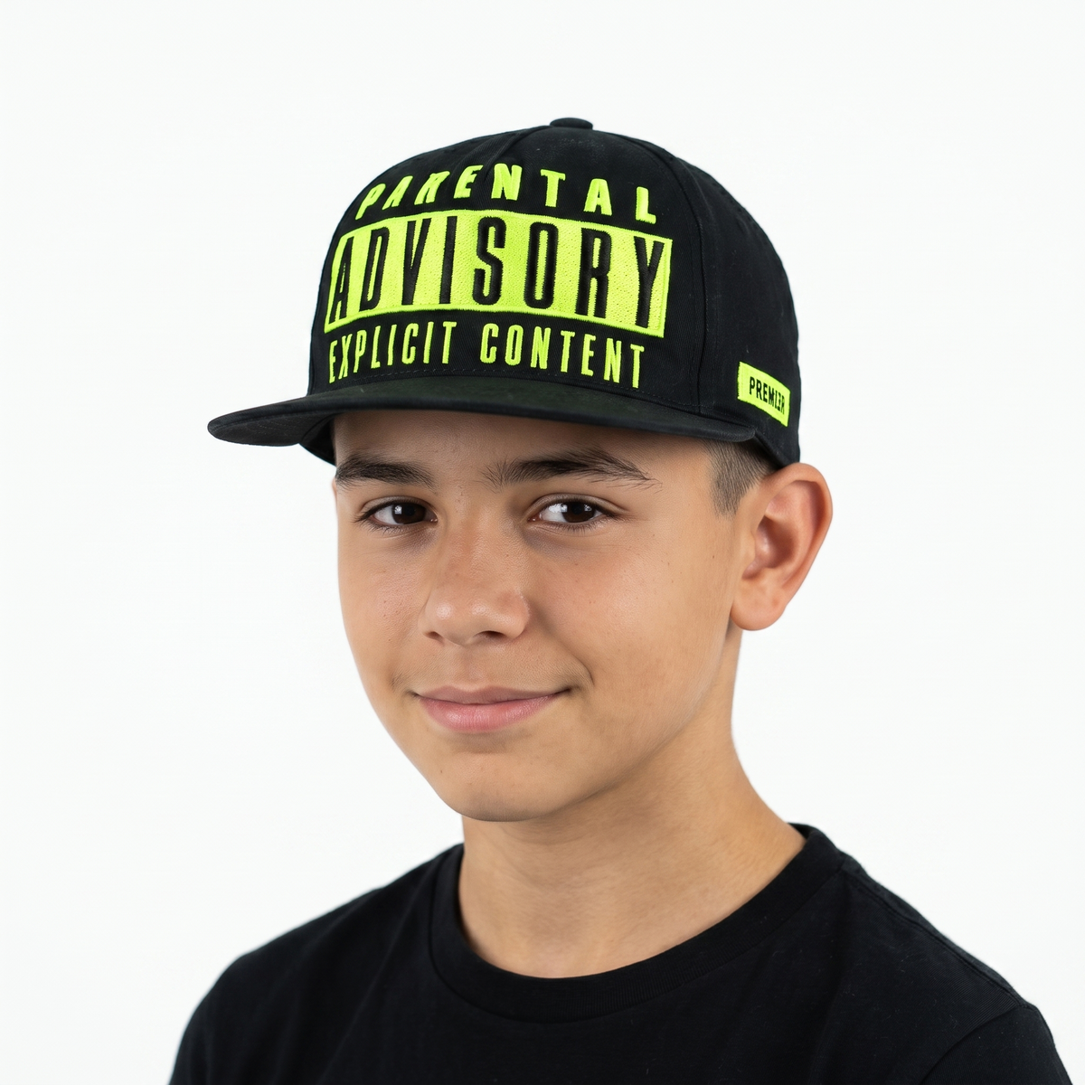 Thrifted PREMIER Korea Neon Embroidered Snapback Cap (50-52 cm) | 10118