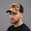 Thrifted Adidas Orange & Black Splatter Snapback Cap (57-58cm) | 10536