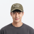 Thrifted 901 Korea Olive Slogan Typography Strapback Cap (58-60 cm) | 10096