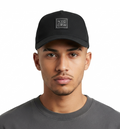 Thrifted Vintage NYC CRW Black Curved Brim Snapback Cap (57-58cm) | 10639