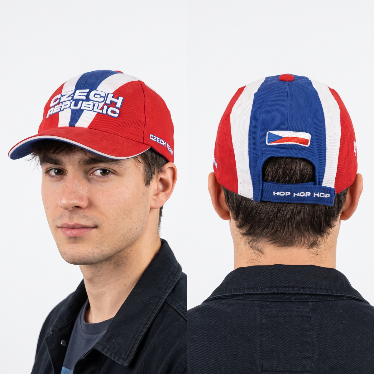 Thrifted Cofee Collection Czech Republic Tri-Color Cap (57 cm) | 10745