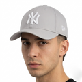 Thrifted New Era 9FORTY NY Yankees Light Grey Cap (Size 57–59 cm) | 10897