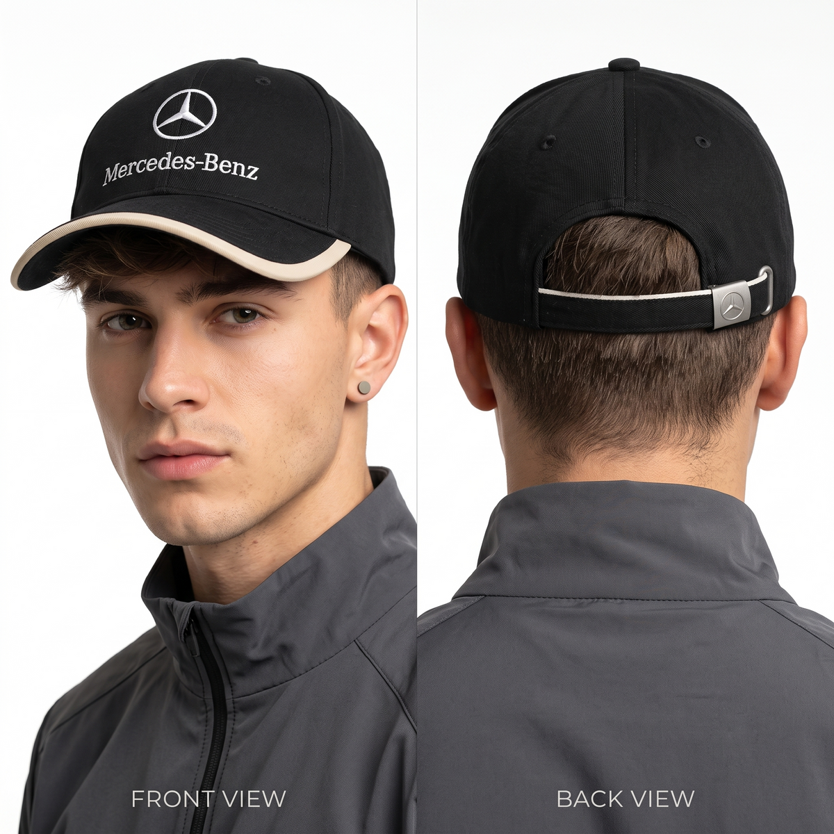 Thrifted Mercedes-Benz Classic Structured Strapback Cap (56-57 cm) |10684