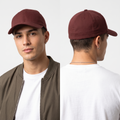 Thrifted Vintage Flexfit Yupoong Blank Fitted Cap – Burgundy (58-60cm) |10665