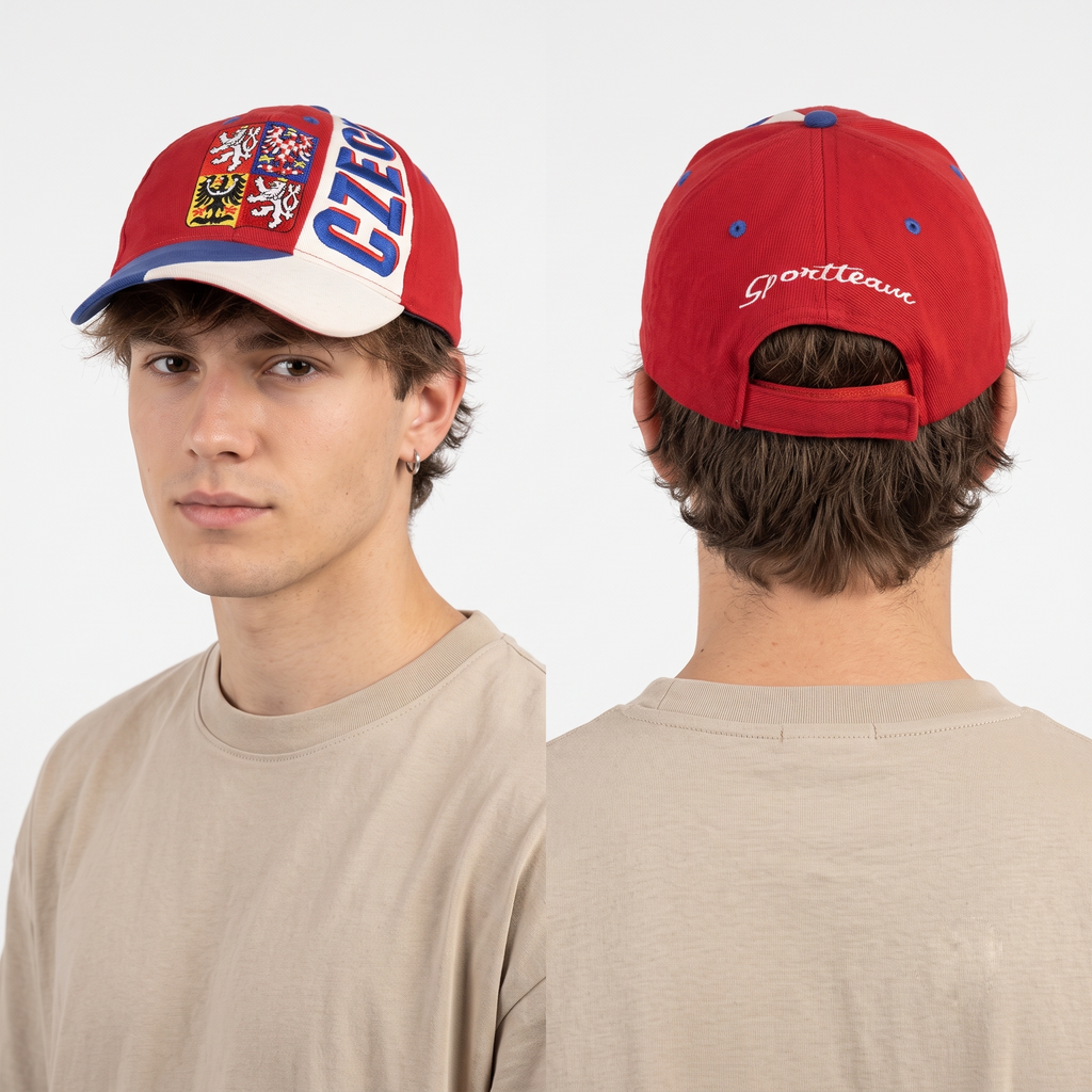 Thrifted Czech Coat of Arms "CZECH" Strapback Hat (57-58cm) | 10557