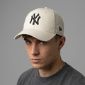 Thrifted New Era 9FORTY NY Yankees Off-White Cap (Size 57–59 cm) | 10892