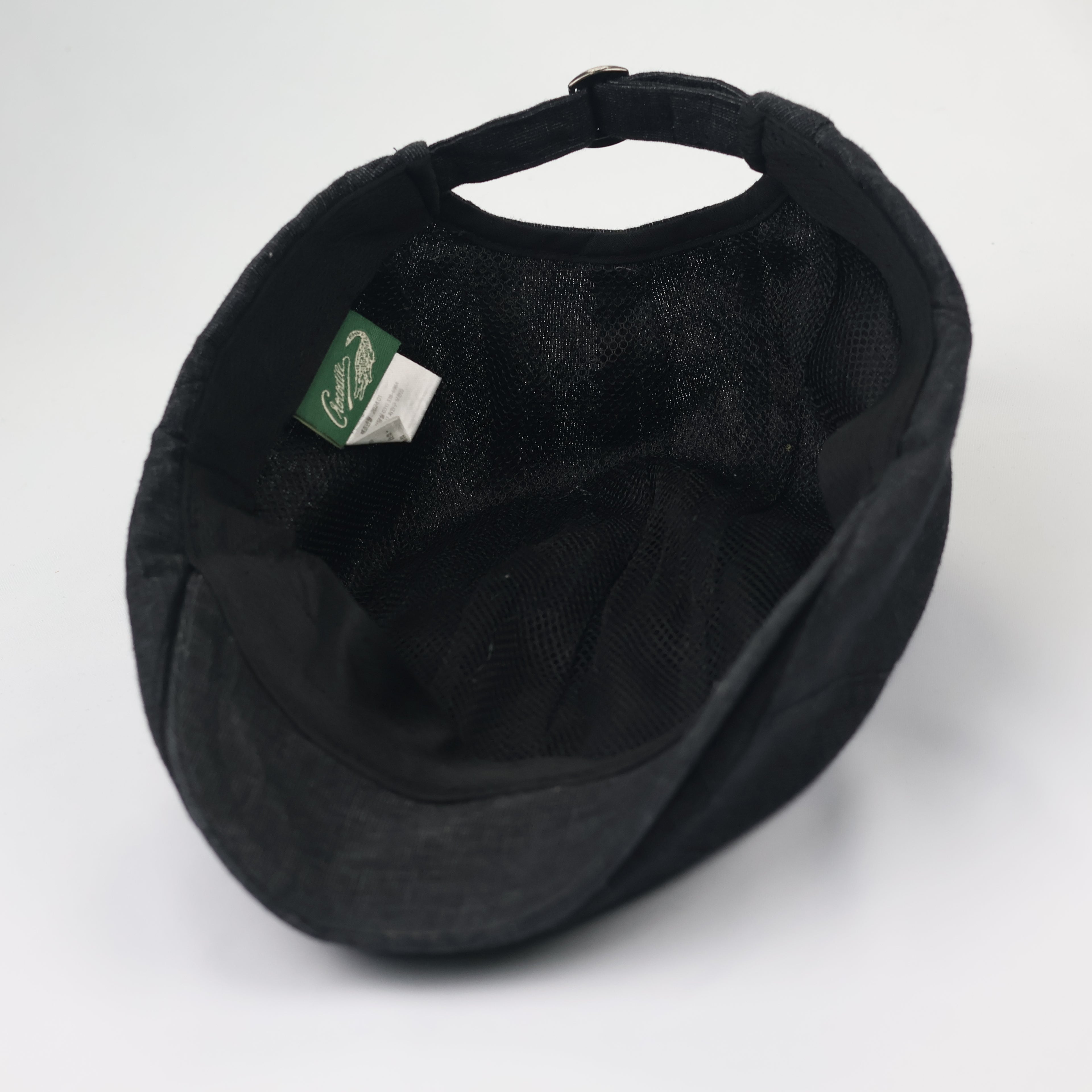 Crocodile Brand Textured Flat Cap - Charcoal Black Ivy Hat