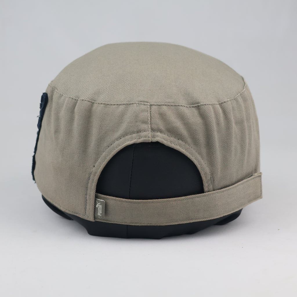 Puma Big Cat Raw Edge Utility Cap | Thrifted Khaki Streetwear Hat 57-59cm