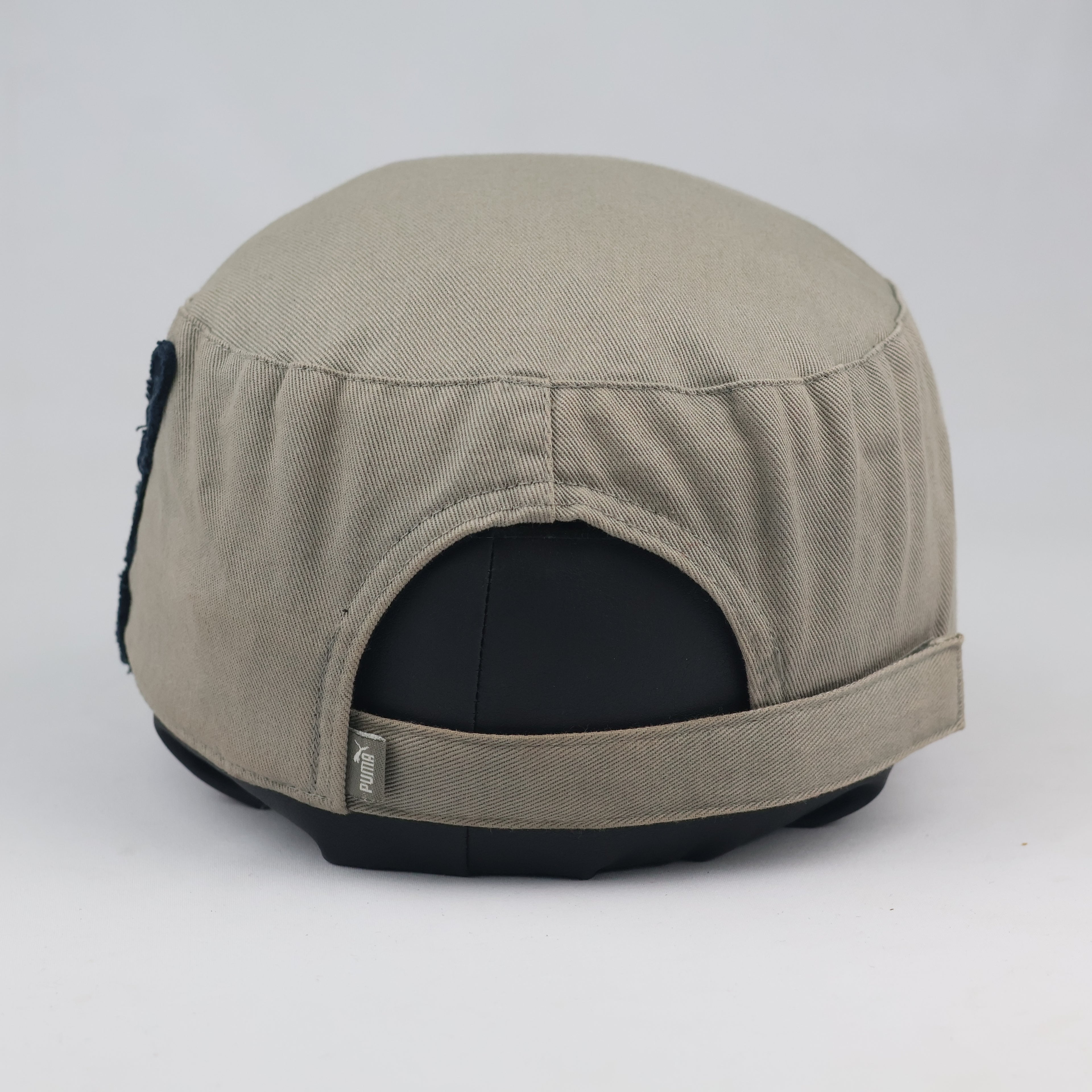 Puma Big Cat Raw Edge Utility Cap | Thrifted Khaki Streetwear Hat 57-59cm