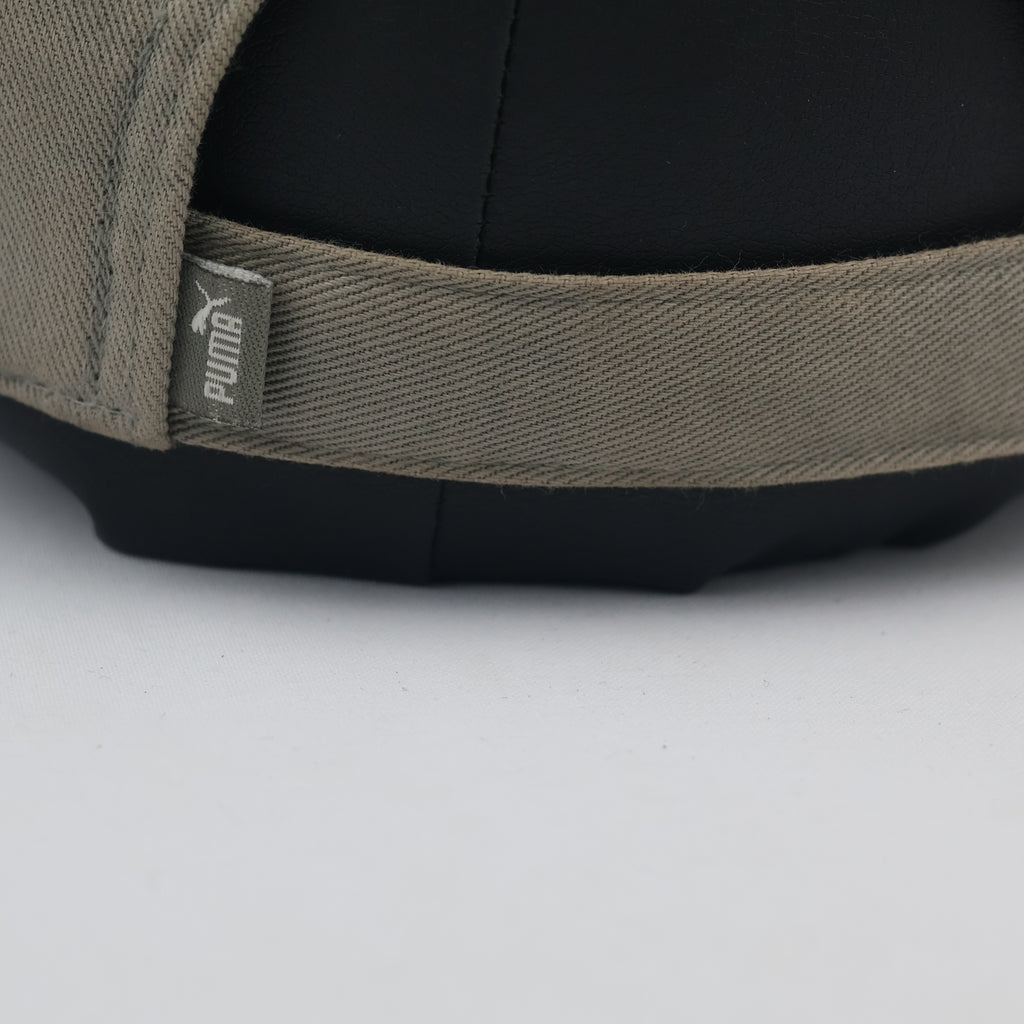 Puma Big Cat Raw Edge Utility Cap | Thrifted Khaki Streetwear Hat 57-59cm