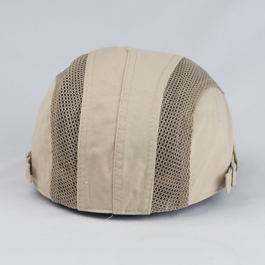 Thrifted BOGUAN Breathable Mesh Flat Cap – Khaki Beige (57–58 cm) | 10663