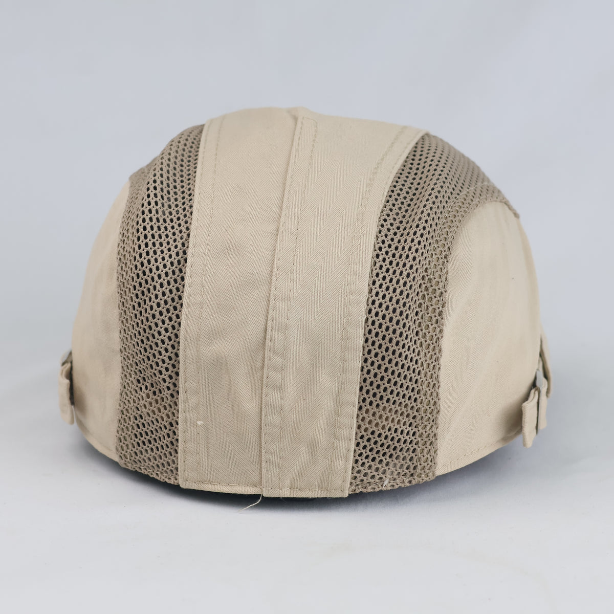 Thrifted BOGUAN Breathable Mesh Flat Cap – Khaki Beige (57–58 cm) | 10663