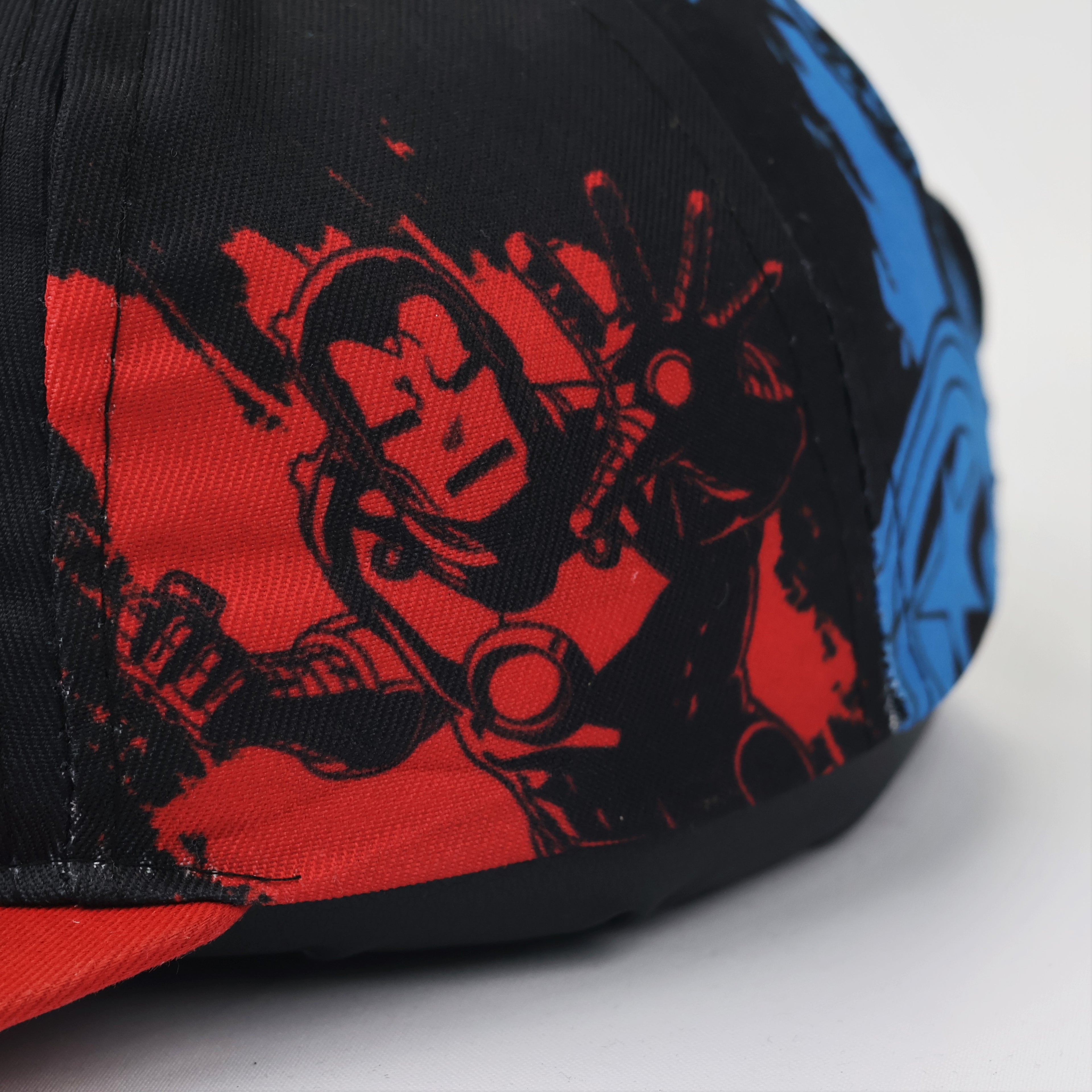 Avengers Earth's Mightiest Heroes Kids Thrifted Cap - Red & Black Snapback
