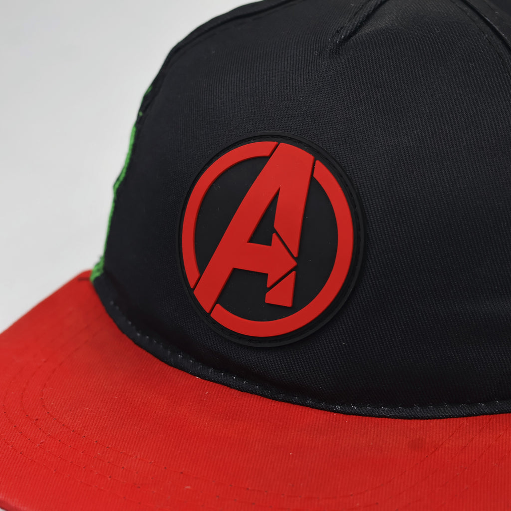 Avengers Earth's Mightiest Heroes Kids Thrifted Cap - Red & Black Snapback