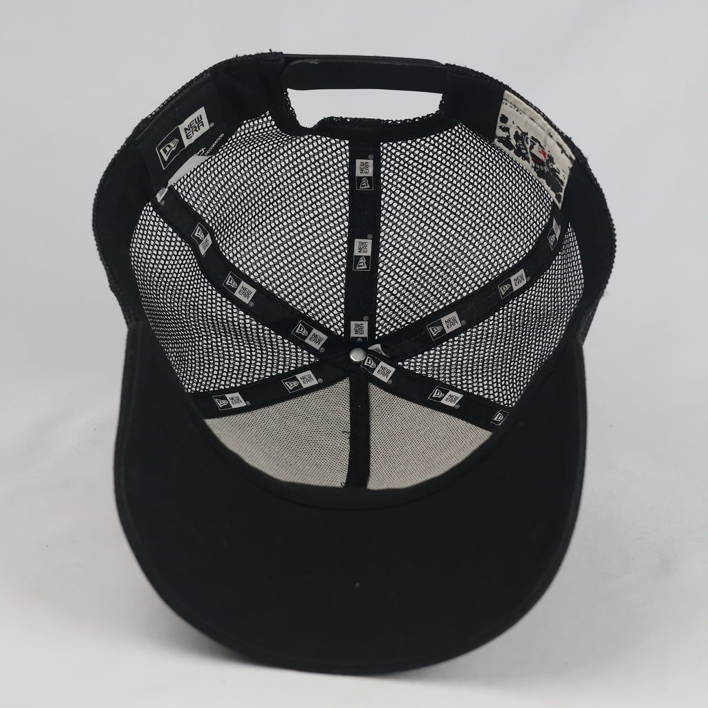 Thrifted New Era NY Yankees All Black Mesh Trucker Cap (57-58cm) |10675