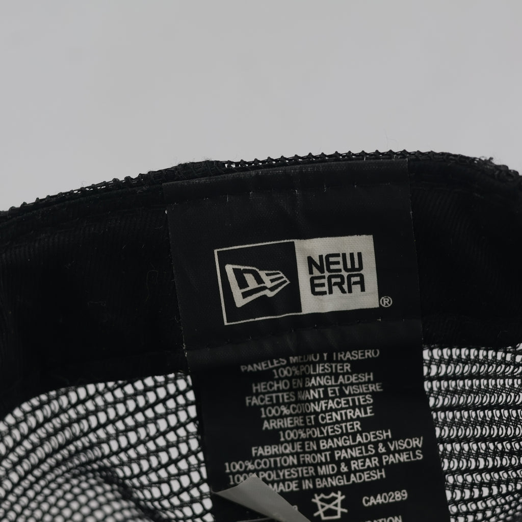 Thrifted New Era NY Yankees All Black Mesh Trucker Cap (57-58cm) |10675