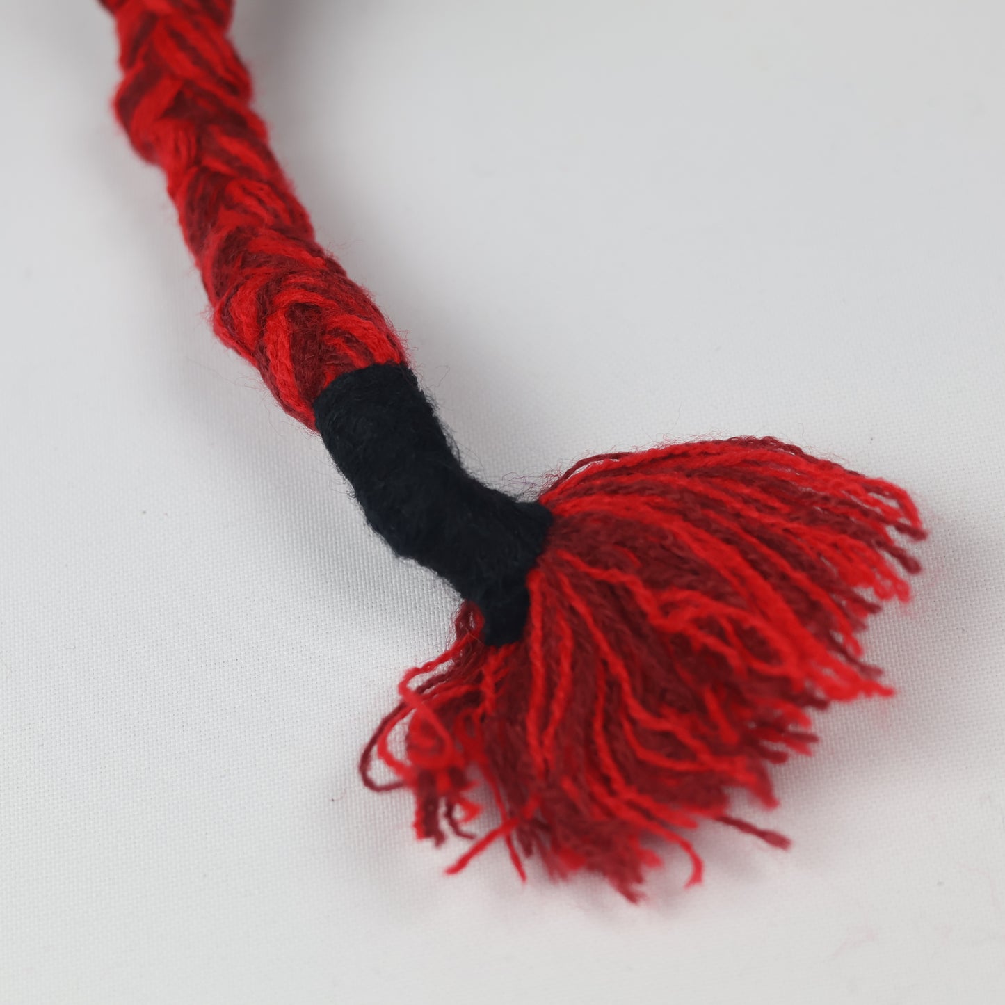 Graphic "Supreme" Text Beanie - Red/Black (Fleece Lined)