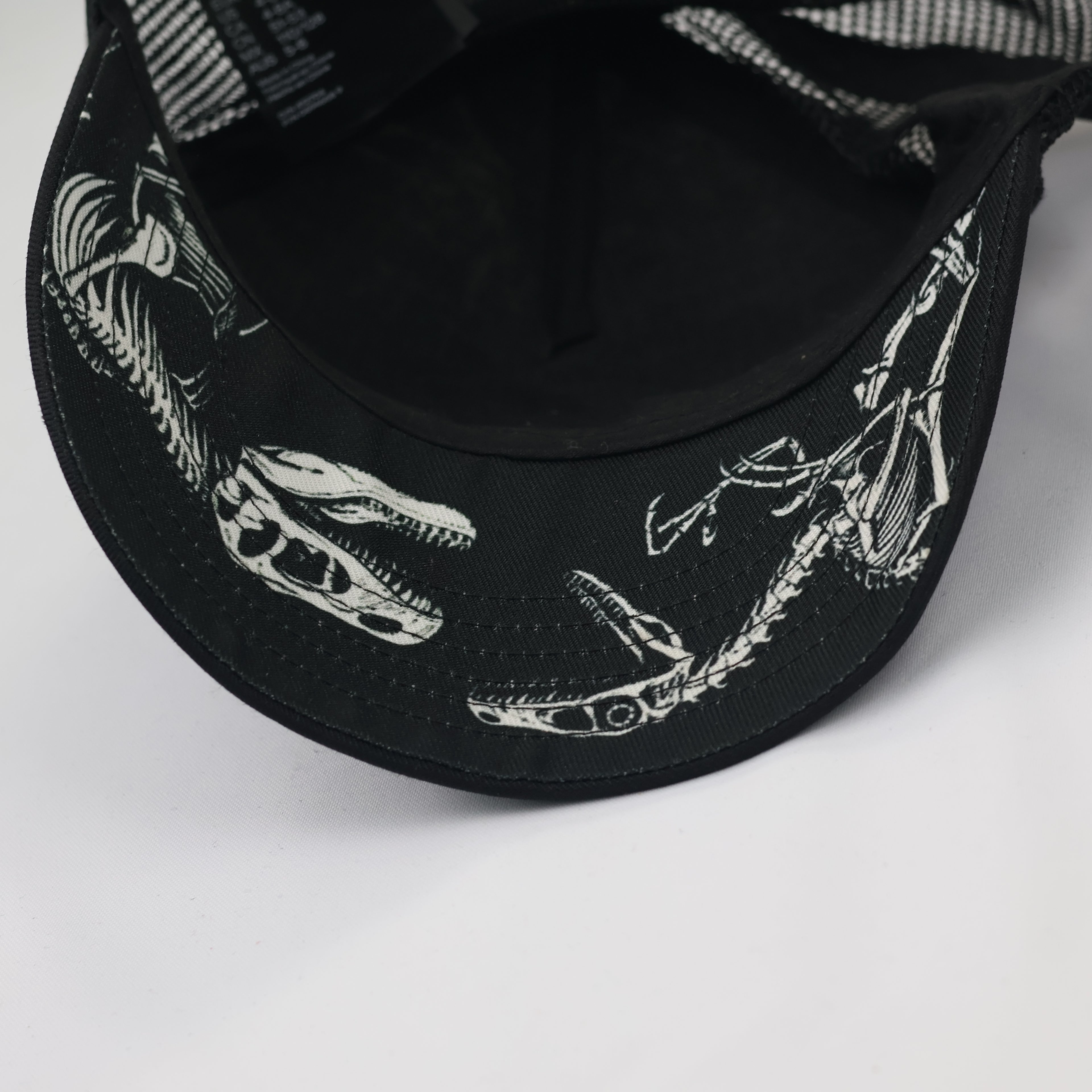 Jurassic World x H&M Kids Dinosaur Skeleton Thrifted Trucker Hat - Black