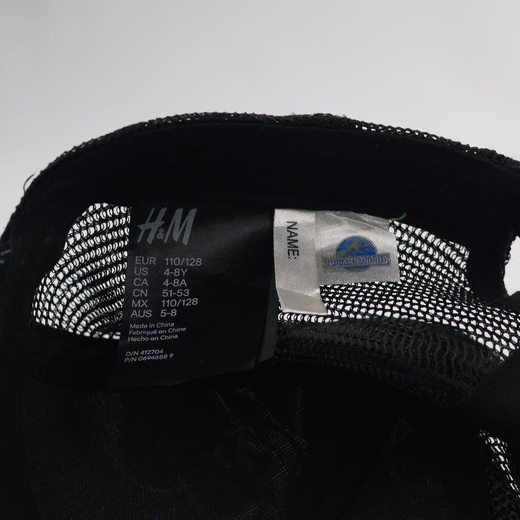 Jurassic World x H&M Kids Dinosaur Skeleton Thrifted Trucker Hat - Black