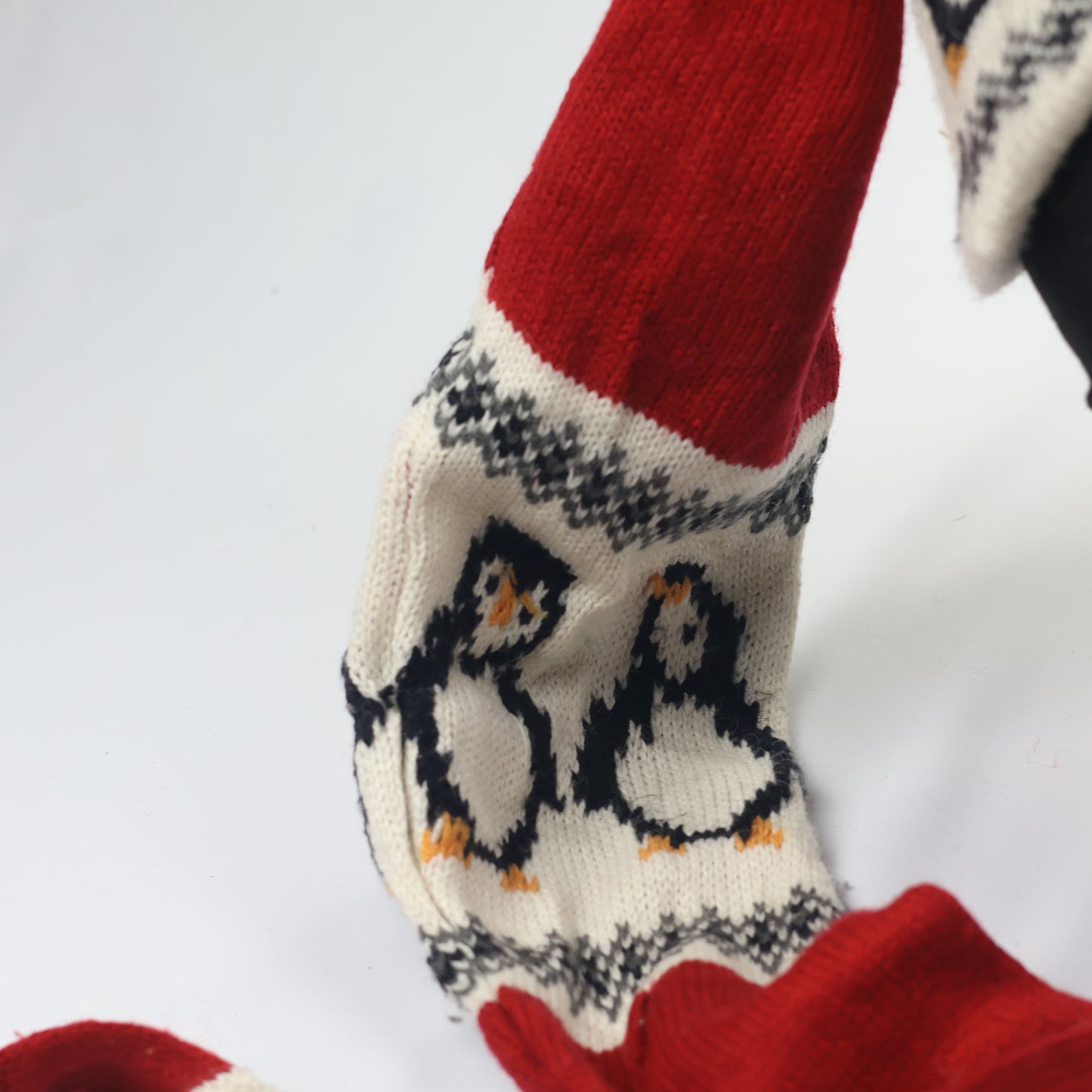 Festive Penguin Earflap Hat – Long Elf Style Cap